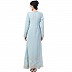 Premium Dress abaya with Zari work- Sky Blue Premium Dress abaya with Zari work- Sky Blue